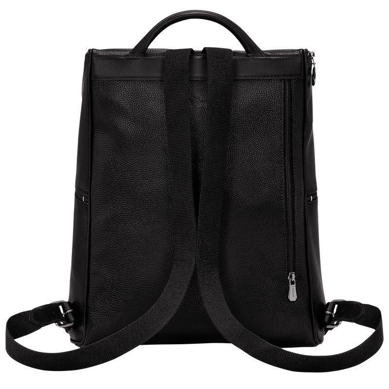 Men Longchamp Le Foulonné Backpack Black | Thailand-298AECSLR