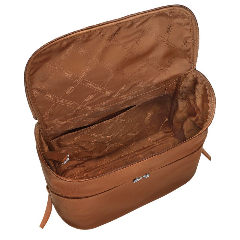 Men Longchamp Le Foulonné Backpack Brown | Thailand-892JEKPGI