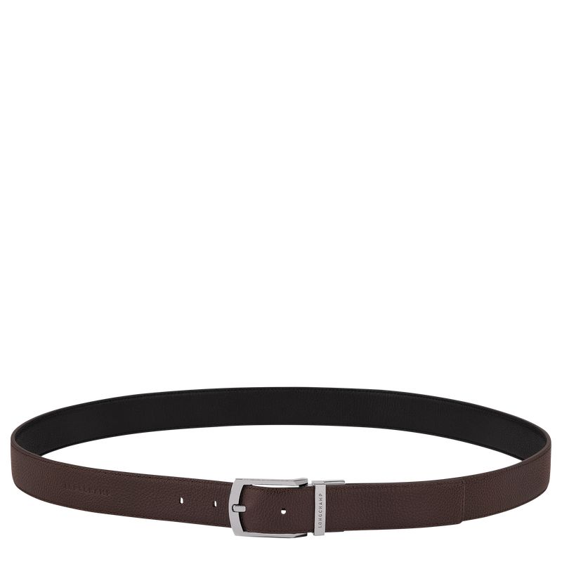 Men Longchamp Le Foulonné Belt Beige / Black | Thailand-328ZGLYWQ