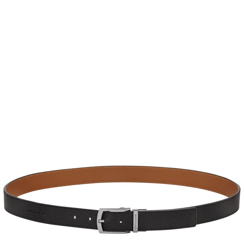 Men Longchamp Le Foulonné Belt Black | Thailand-104TANQZJ