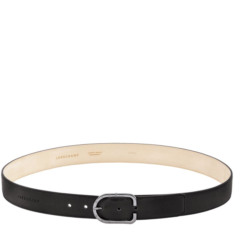 Men Longchamp Le Foulonné Belt Black | Thailand-972PJOECU