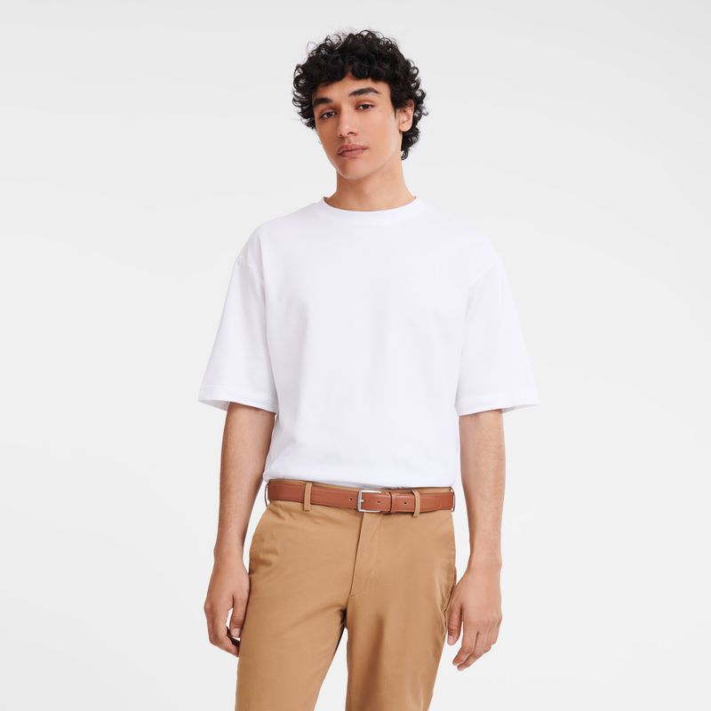 Men Longchamp Le Foulonné Belt Brown | Thailand-082VFIJTB