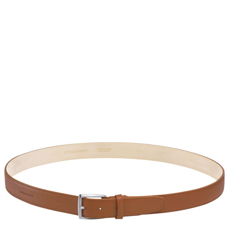 Men Longchamp Le Foulonné Belt Brown | Thailand-082VFIJTB