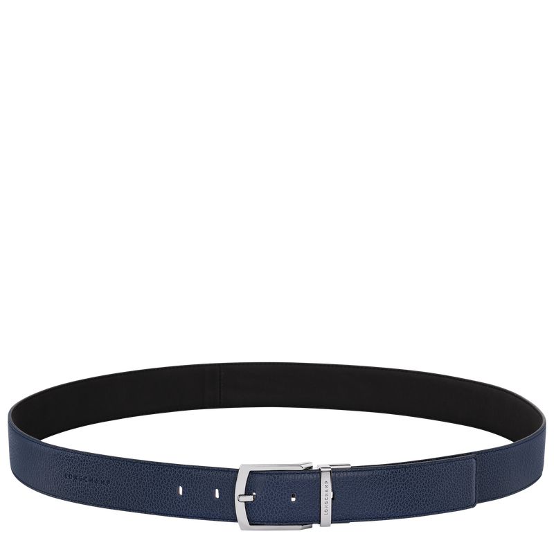 Men Longchamp Le Foulonné Belt Navy / Black | Thailand-679UAGPSZ