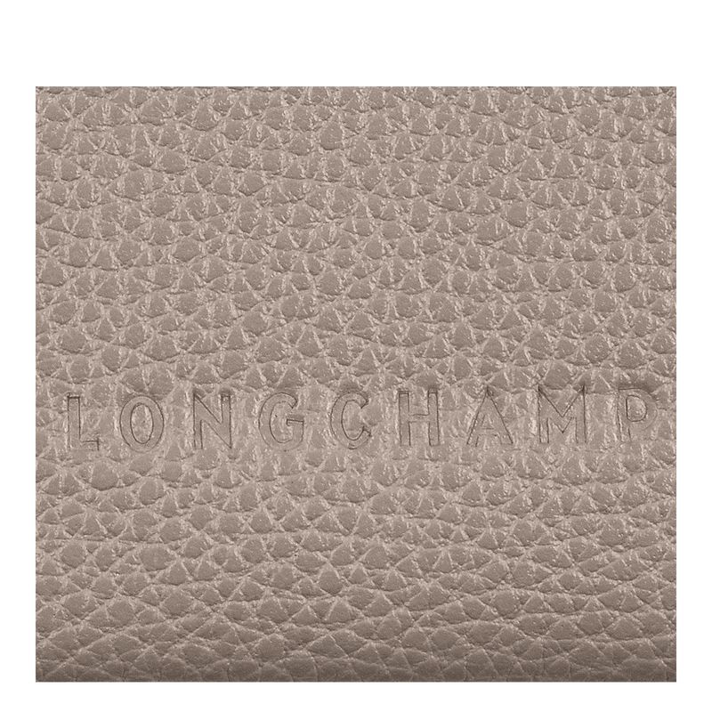 Men Longchamp Le Foulonné Card Holder Beige | Thailand-594DHQUFK