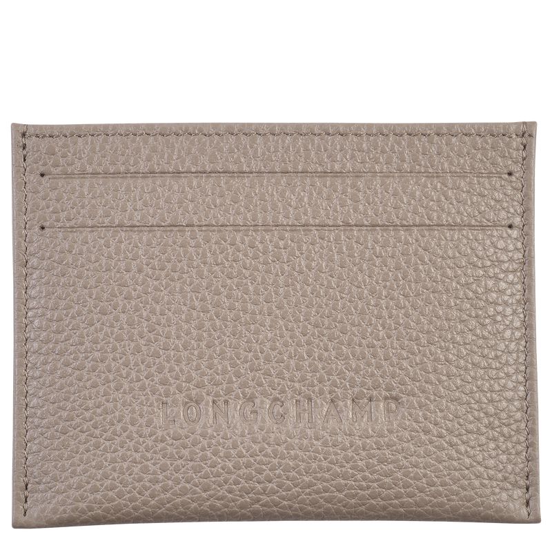 Men Longchamp Le Foulonné Card Holder Beige | Thailand-594DHQUFK