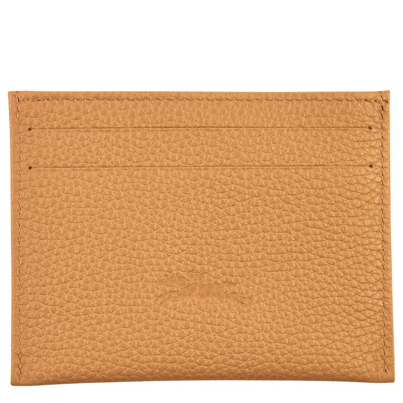 Men Longchamp Le Foulonné Card Holder Brown | Thailand-138QWSNPB