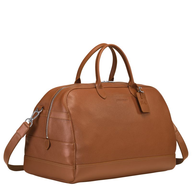 Men Longchamp Le Foulonné L Travel Bag Brown | Thailand-624TUOHMK