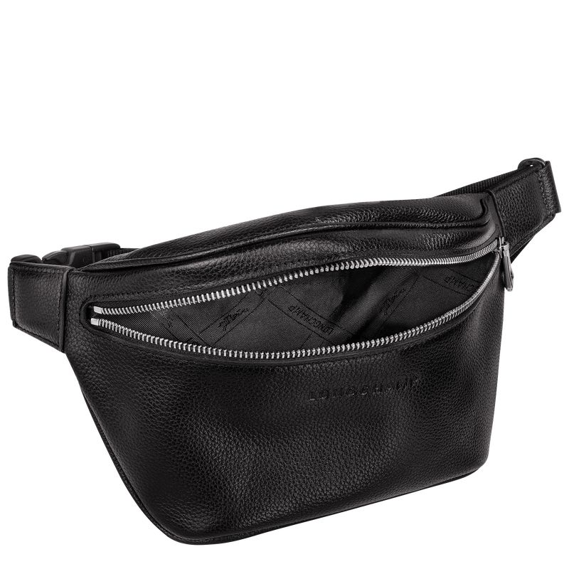 Men Longchamp Le Foulonné M Belt Bag Black | Thailand-876UMPNJE