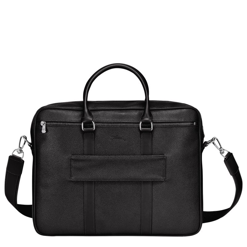 Men Longchamp Le Foulonné M Briefcase Black | Thailand-216IQGLWV