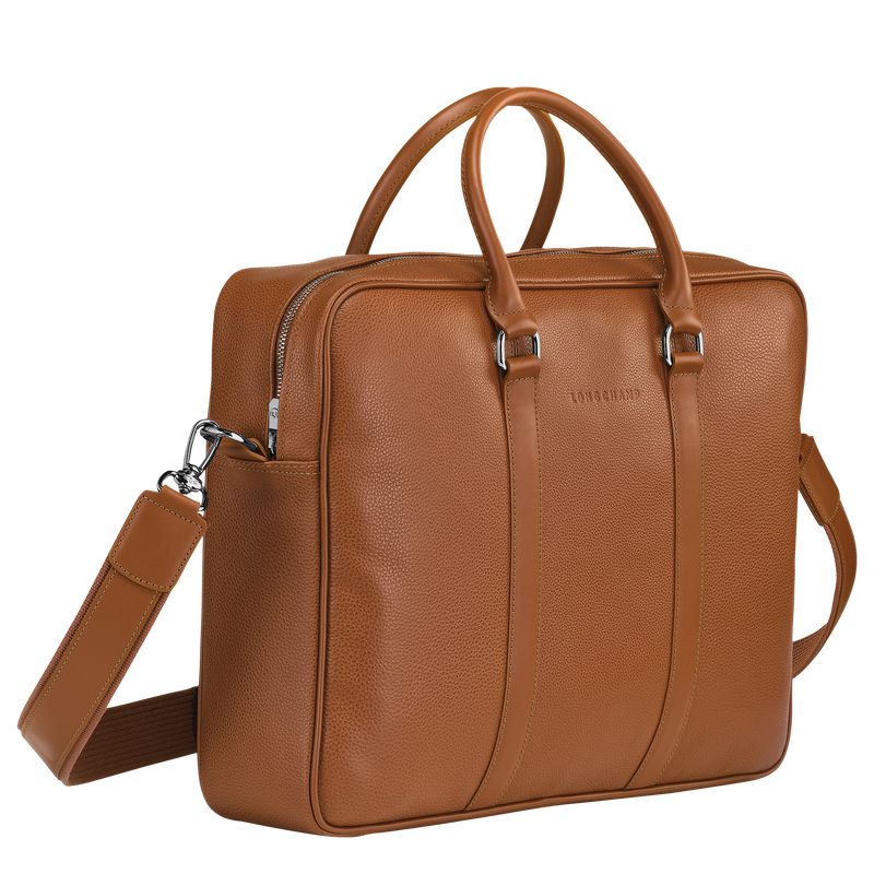 Men Longchamp Le Foulonné M Briefcase Brown | Thailand-639SOUHAV