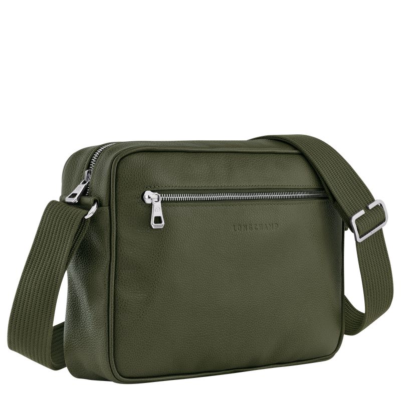Men Longchamp Le Foulonné M Camera Crossbody Bag Khaki | Thailand-309YMUPJG