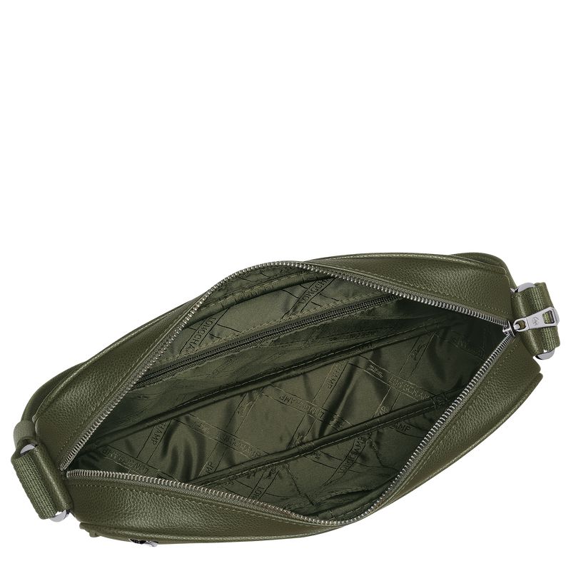 Men Longchamp Le Foulonné M Camera Crossbody Bag Khaki | Thailand-309YMUPJG