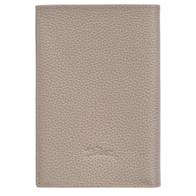 Men Longchamp Le Foulonné Passport Holder Beige | Thailand-984SNMERW