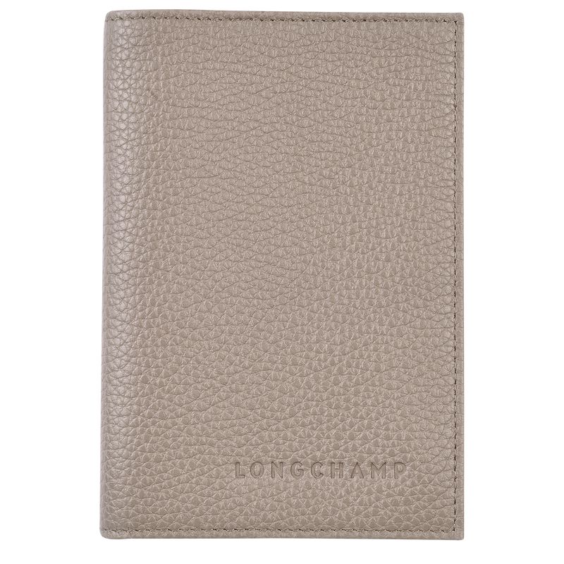 Men Longchamp Le Foulonné Passport Holder Beige | Thailand-984SNMERW