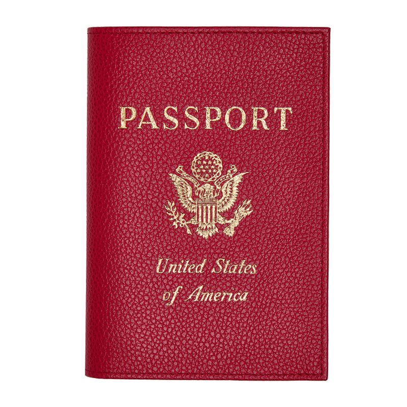Men Longchamp Le Foulonné Passport Holder Red | Thailand-608NCMFRQ