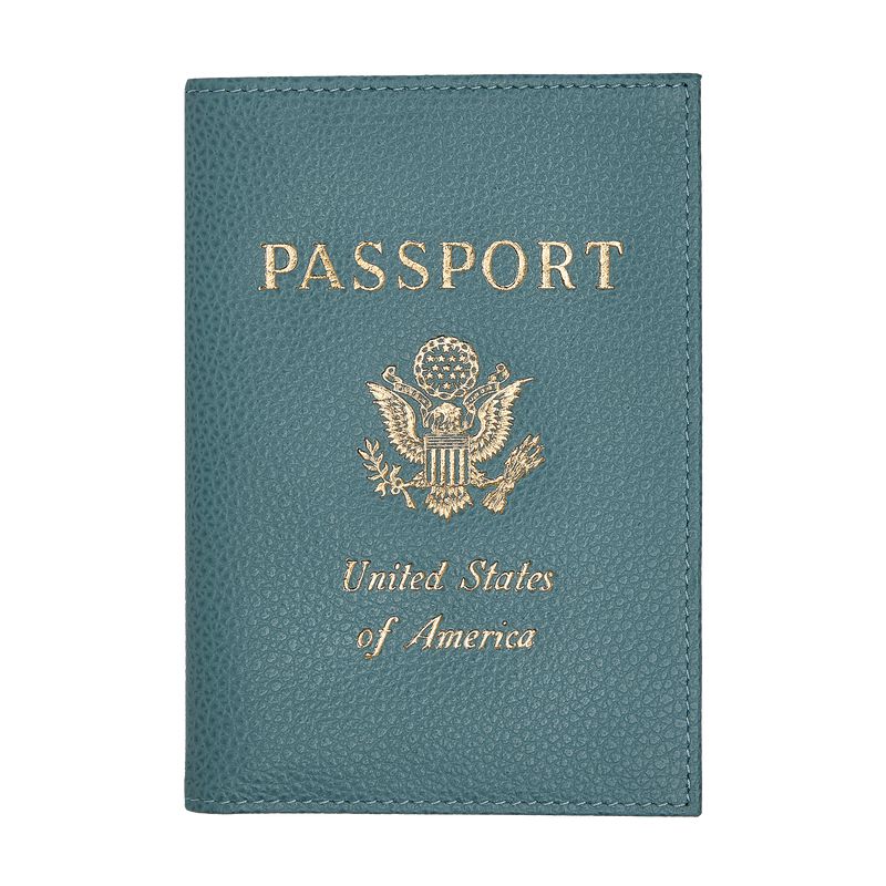Men Longchamp Le Foulonné Passport Holder Blue | Thailand-346RSGPCD