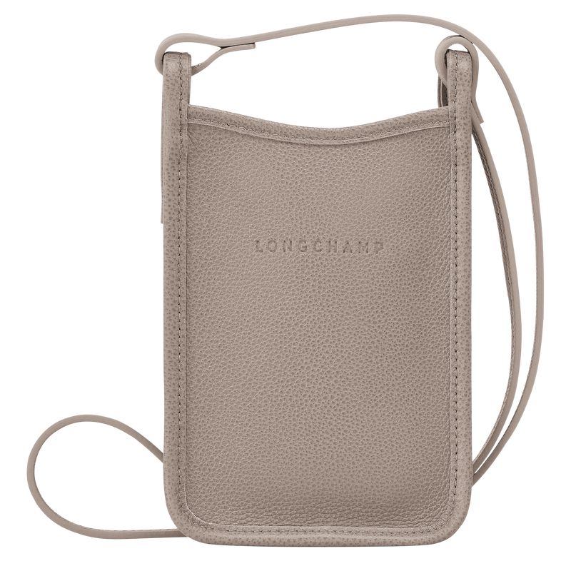 Men Longchamp Le Foulonné Phone Case Beige | Thailand-690FNPBQZ