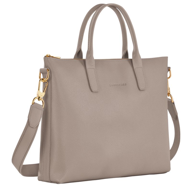 Men Longchamp Le Foulonné S Briefcase Beige | Thailand-701PDOLXQ