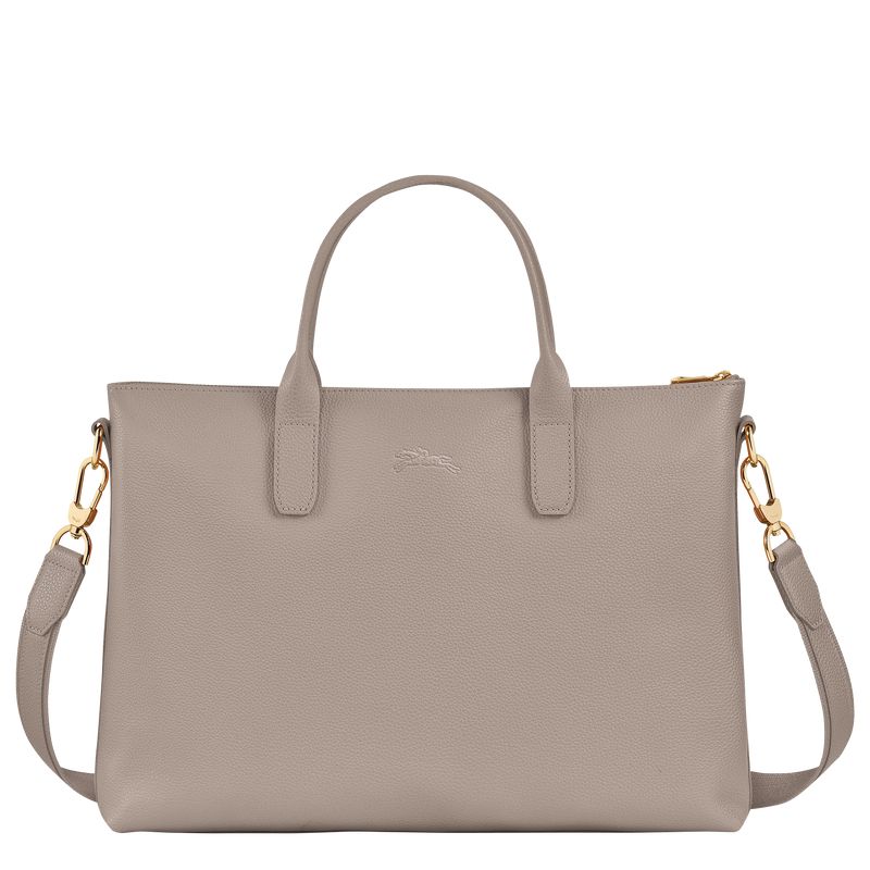 Men Longchamp Le Foulonné S Briefcase Beige | Thailand-701PDOLXQ