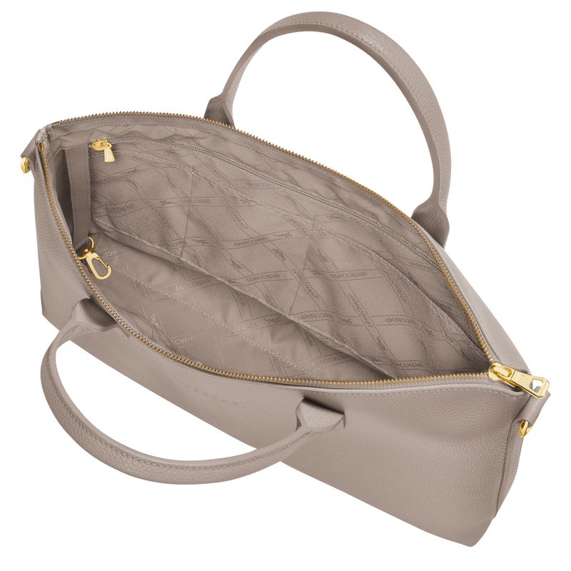 Men Longchamp Le Foulonné S Briefcase Beige | Thailand-701PDOLXQ