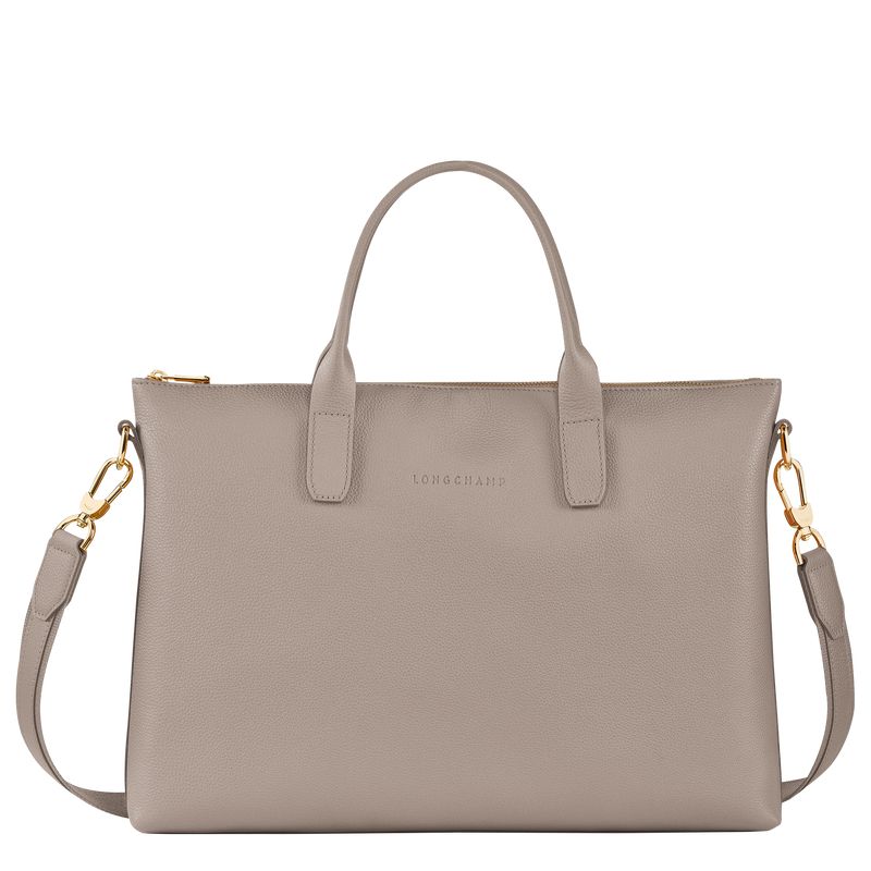 Men Longchamp Le Foulonné S Briefcase Beige | Thailand-701PDOLXQ