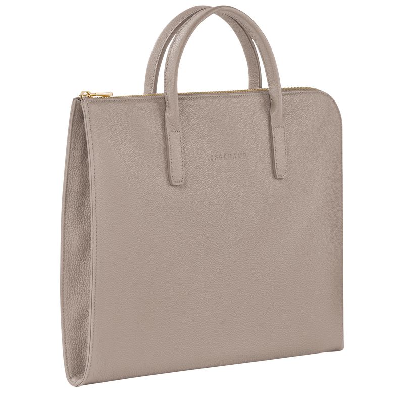 Men Longchamp Le Foulonné S Briefcase Beige | Thailand-987TCDFOE