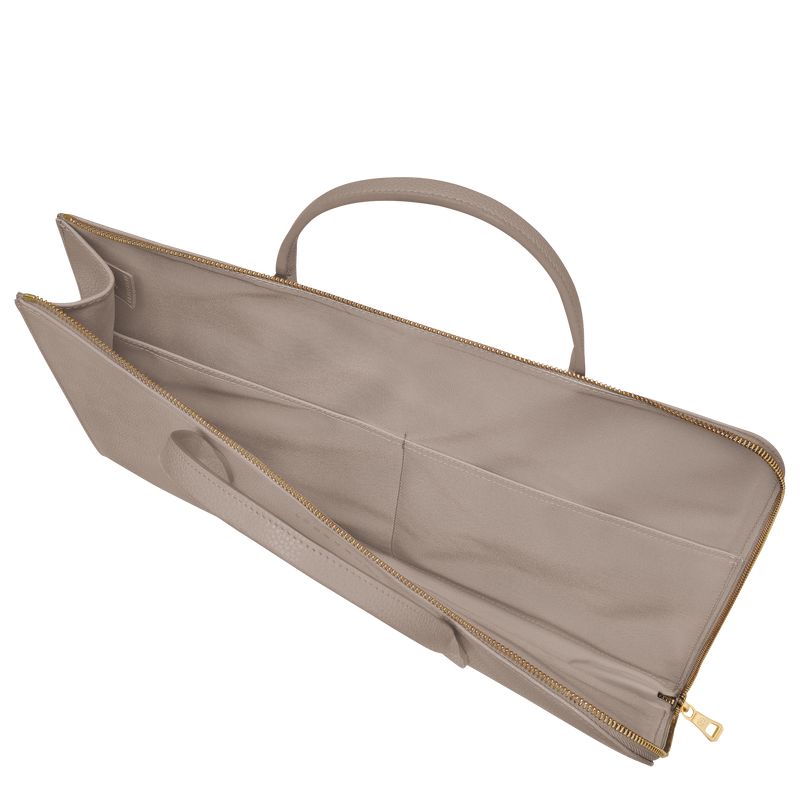 Men Longchamp Le Foulonné S Briefcase Beige | Thailand-987TCDFOE