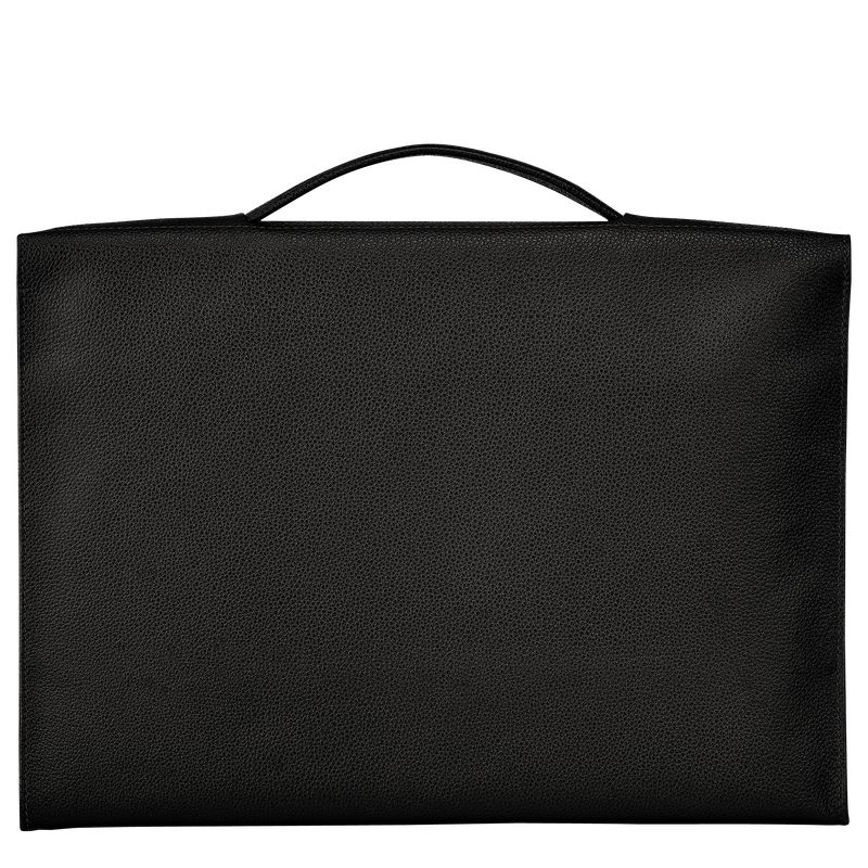 Men Longchamp Le Foulonné S Briefcase Black | Thailand-643DOZIJR
