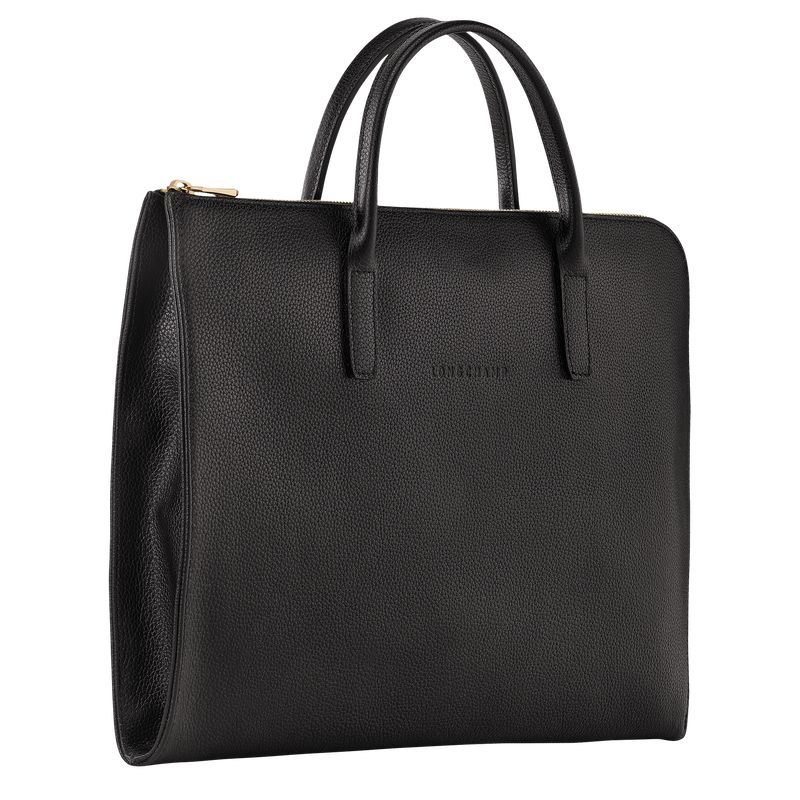 Men Longchamp Le Foulonné S Briefcase Black | Thailand-513HQLKSJ