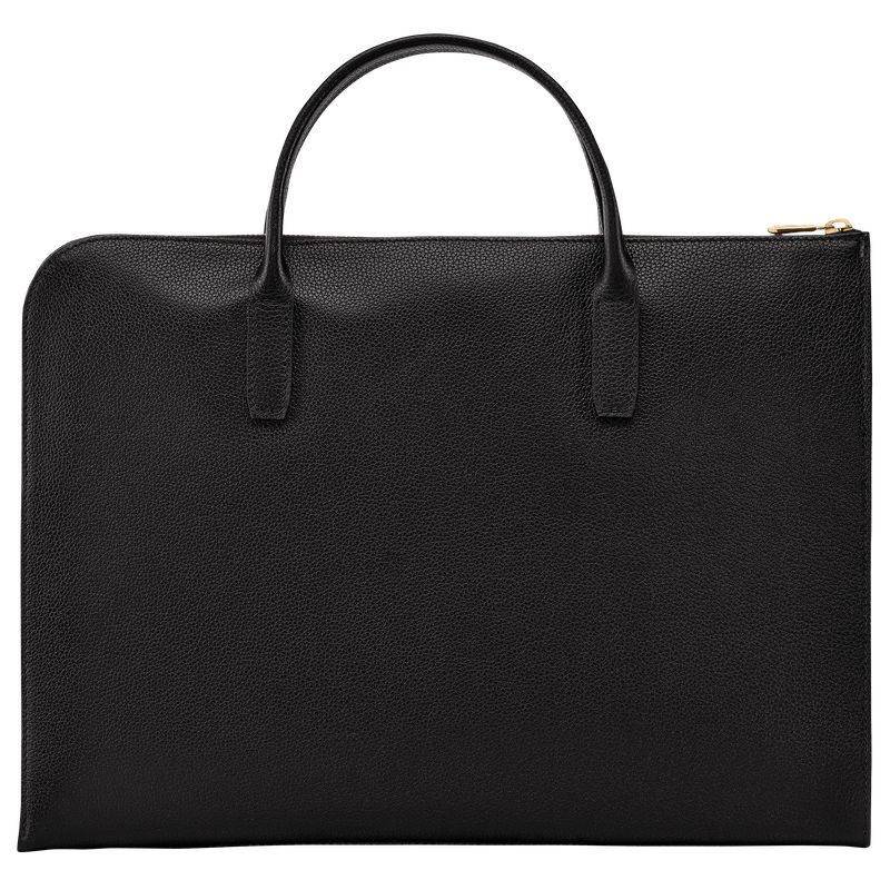 Men Longchamp Le Foulonné S Briefcase Black | Thailand-513HQLKSJ