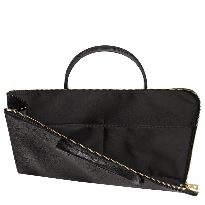 Men Longchamp Le Foulonné S Briefcase Black | Thailand-513HQLKSJ