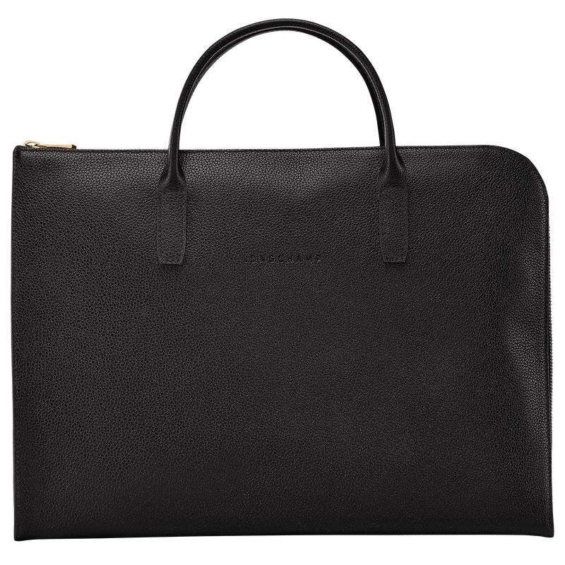 Men Longchamp Le Foulonné S Briefcase Black | Thailand-513HQLKSJ