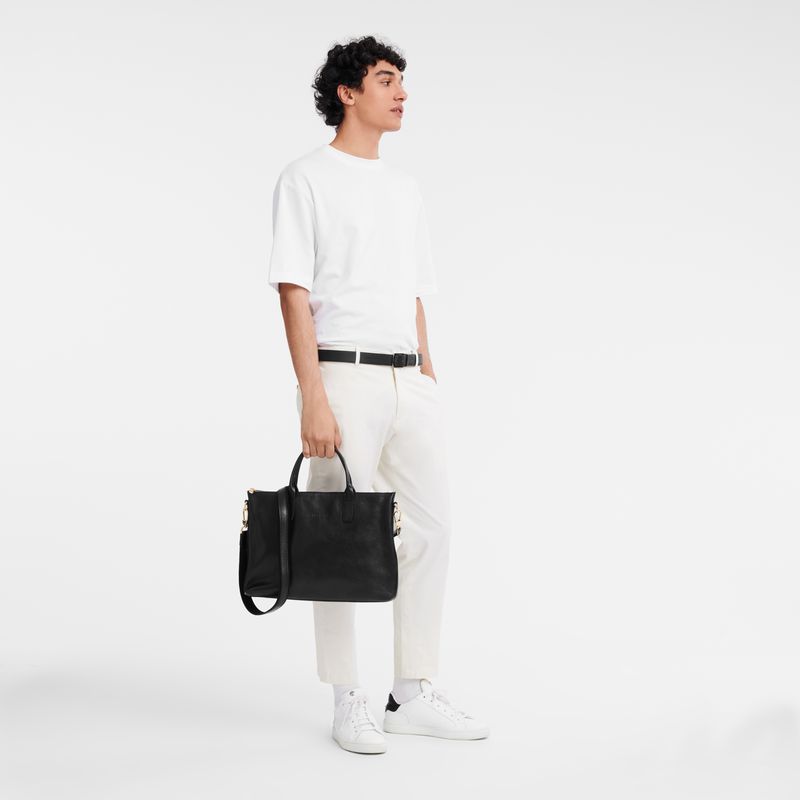 Men Longchamp Le Foulonné S Briefcase Black | Thailand-462ERQLJK