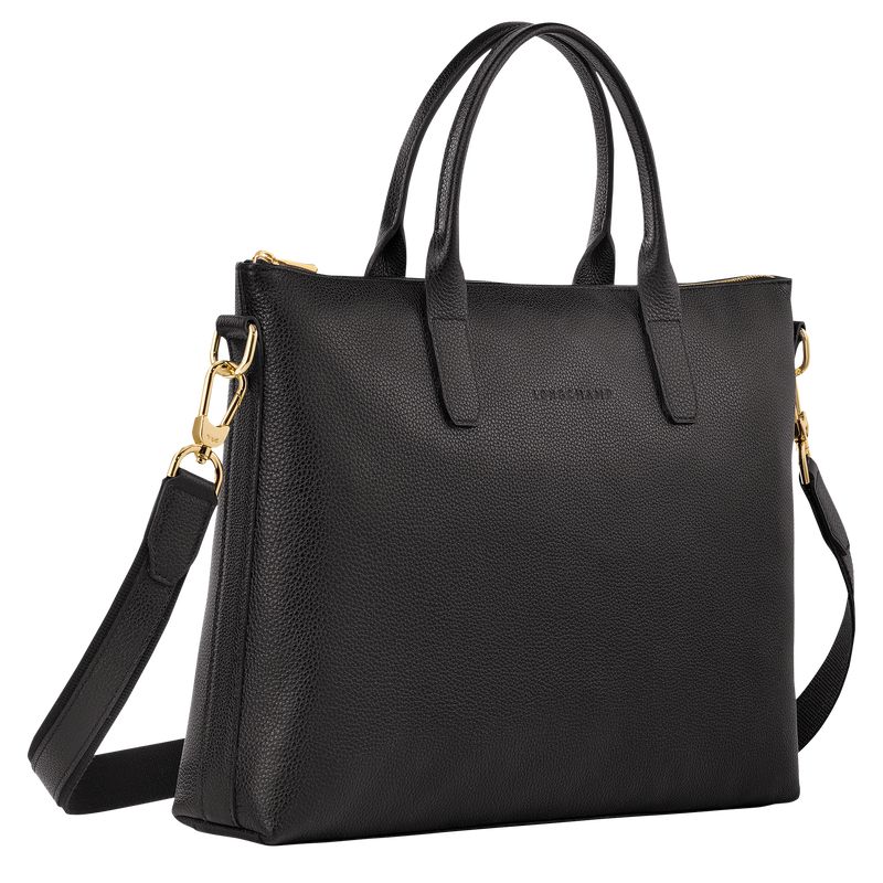 Men Longchamp Le Foulonné S Briefcase Black | Thailand-462ERQLJK