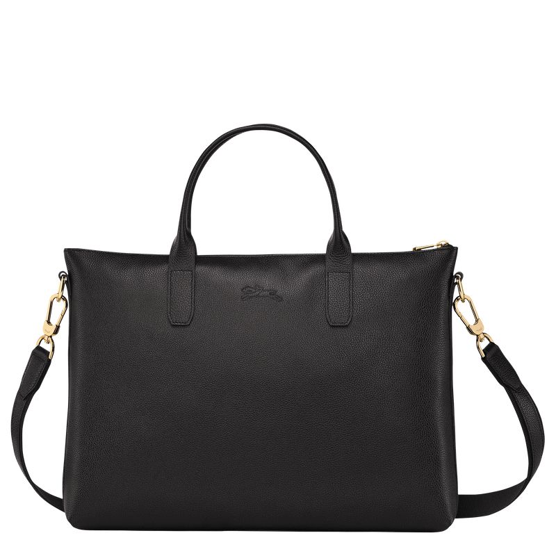 Men Longchamp Le Foulonné S Briefcase Black | Thailand-462ERQLJK