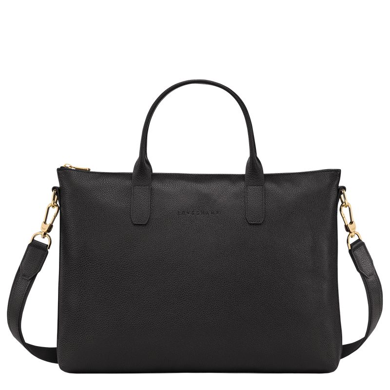 Men Longchamp Le Foulonné S Briefcase Black | Thailand-462ERQLJK