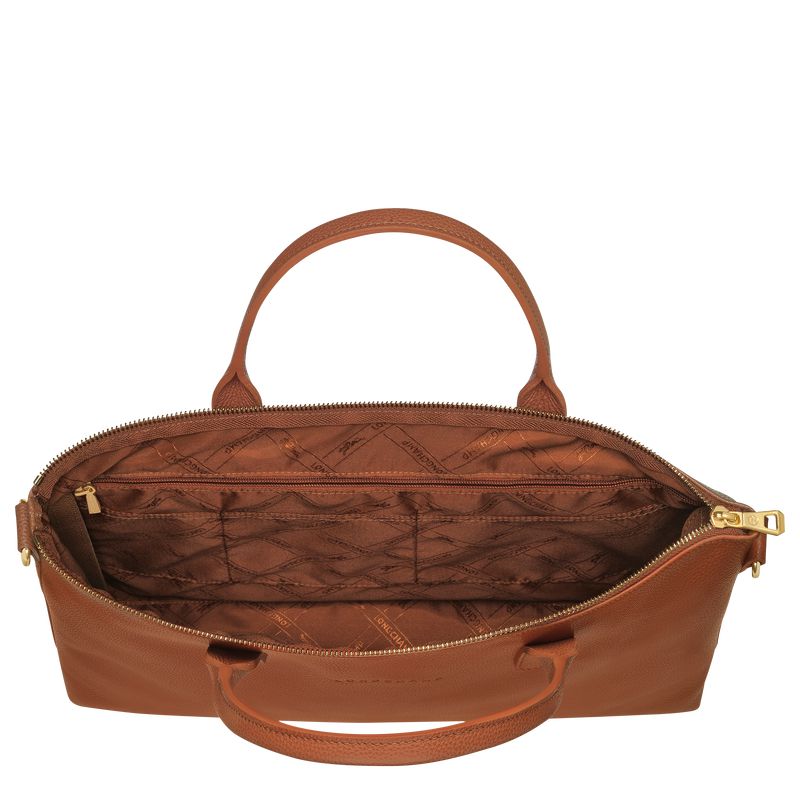 Men Longchamp Le Foulonné S Briefcase Brown | Thailand-036RUDKTP