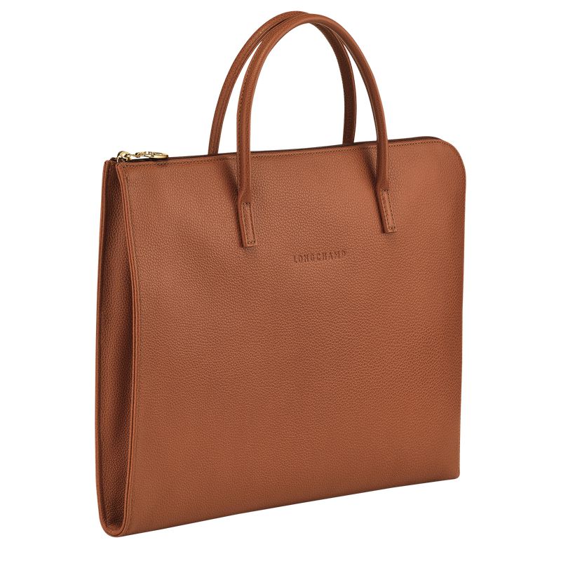 Men Longchamp Le Foulonné S Briefcase Brown | Thailand-503BRJPZW