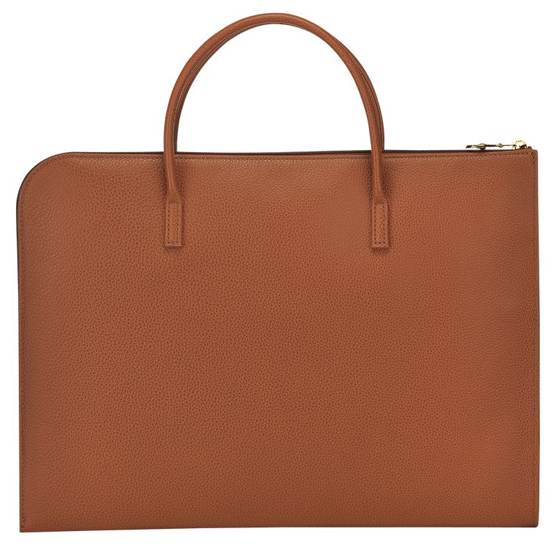 Men Longchamp Le Foulonné S Briefcase Brown | Thailand-503BRJPZW