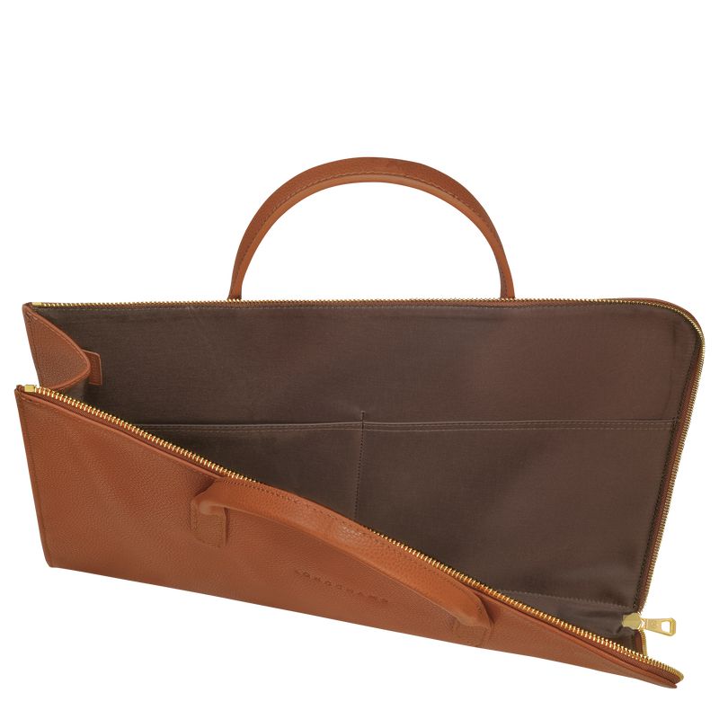Men Longchamp Le Foulonné S Briefcase Brown | Thailand-503BRJPZW