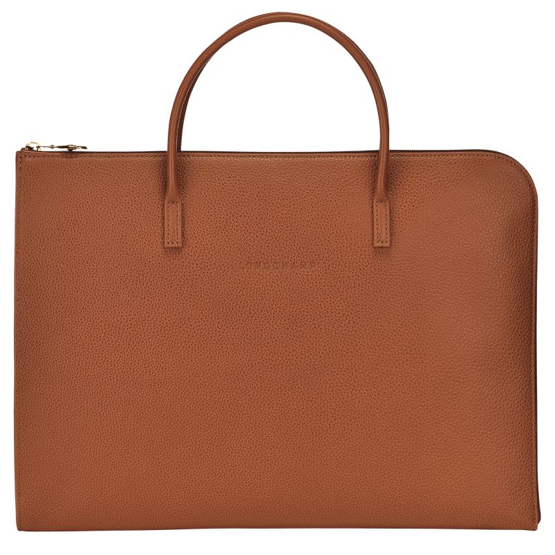 Men Longchamp Le Foulonné S Briefcase Brown | Thailand-503BRJPZW