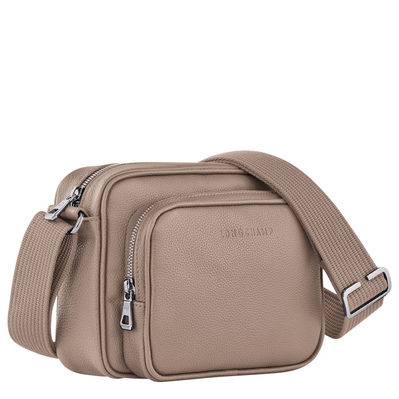 Men Longchamp Le Foulonné S Camera Crossbody Bag Beige | Thailand-906ITEBYJ