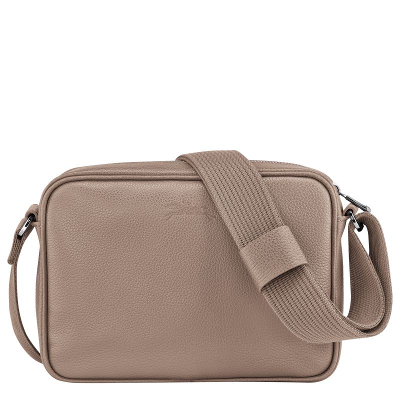 Men Longchamp Le Foulonné S Camera Crossbody Bag Beige | Thailand-906ITEBYJ