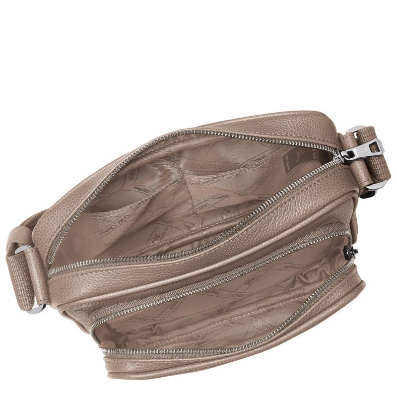 Men Longchamp Le Foulonné S Camera Crossbody Bag Beige | Thailand-906ITEBYJ
