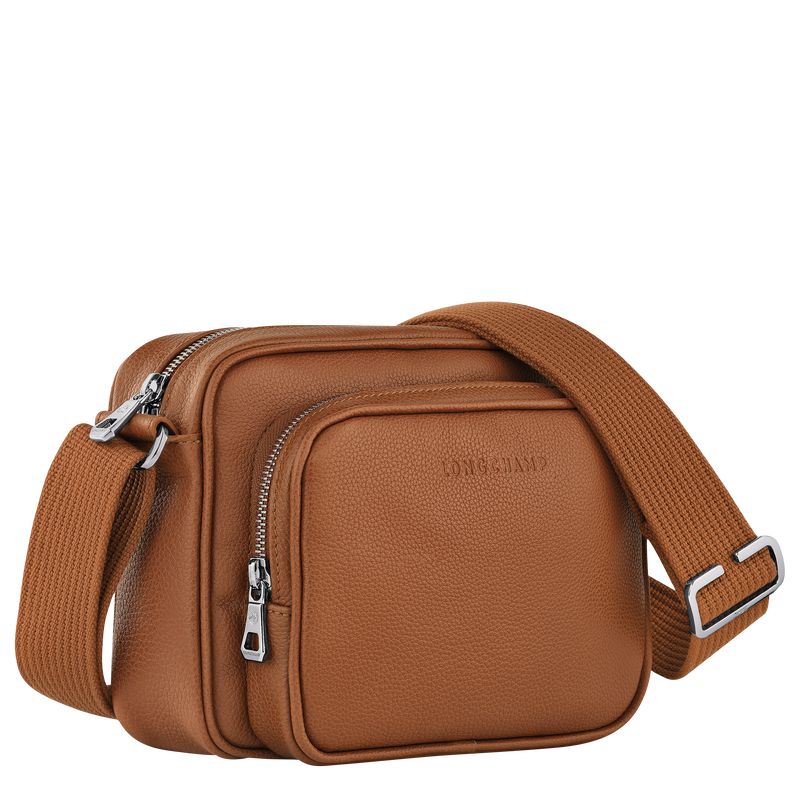 Men Longchamp Le Foulonné S Camera Crossbody Bag Brown | Thailand-795ZBRTOA