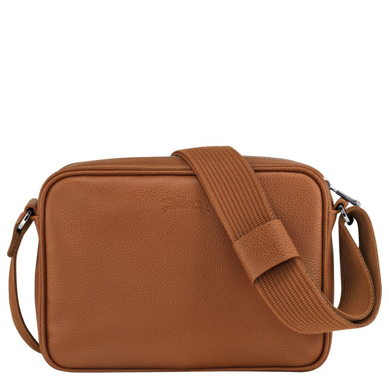 Men Longchamp Le Foulonné S Camera Crossbody Bag Brown | Thailand-795ZBRTOA
