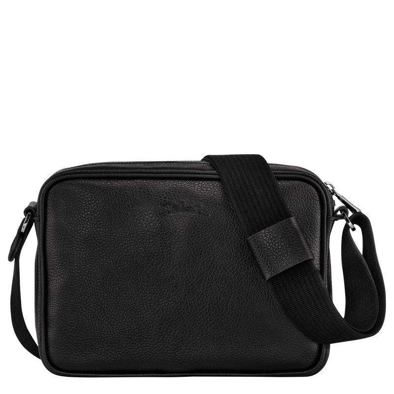 Men Longchamp Le Foulonné S Camera Crossbody Bag Black | Thailand-547EBGJHL