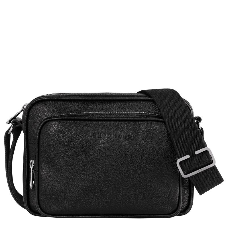 Men Longchamp Le Foulonné S Camera Crossbody Bag Black | Thailand-547EBGJHL
