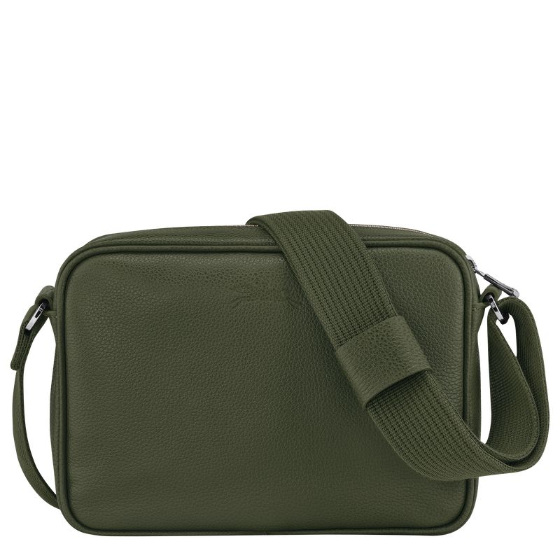 Men Longchamp Le Foulonné S Camera Crossbody Bag Khaki | Thailand-510HIOQXV